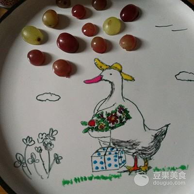 #精品菜谱挑战赛#绘本餐盘画《鸭婶芭芭探望病人》