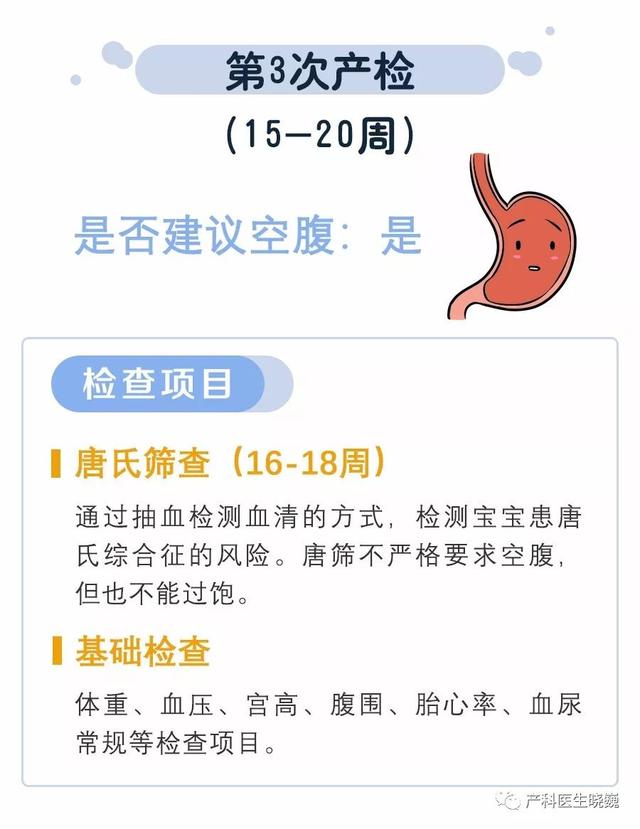 图解产检项目及时间表，快收藏吧！