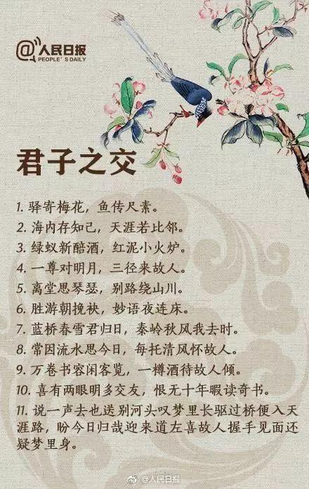 人民日报整理的140句对偶佳句，中华文化博大精深啊！让孩子学学