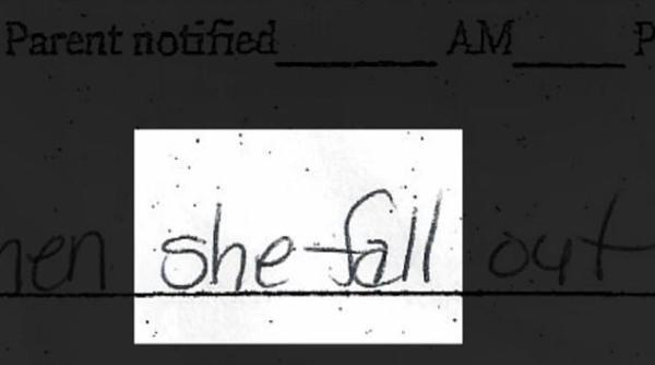 3岁女童被老师拎着胳膊扔飞 头撞柜子开裂缝7针