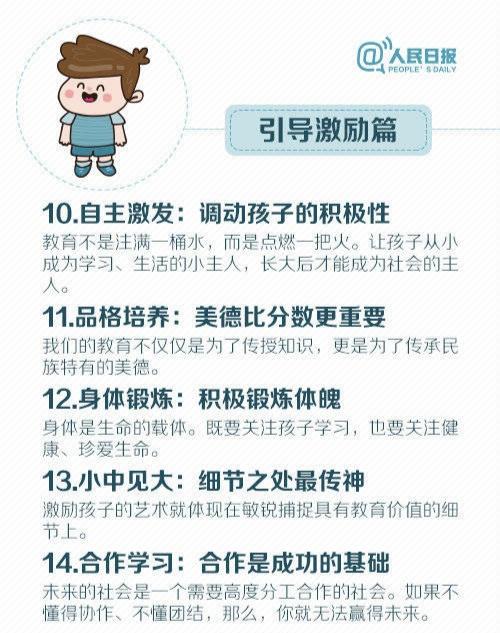 好孩子都是激励出来的！父母应知的40个培养细节（必读好文）