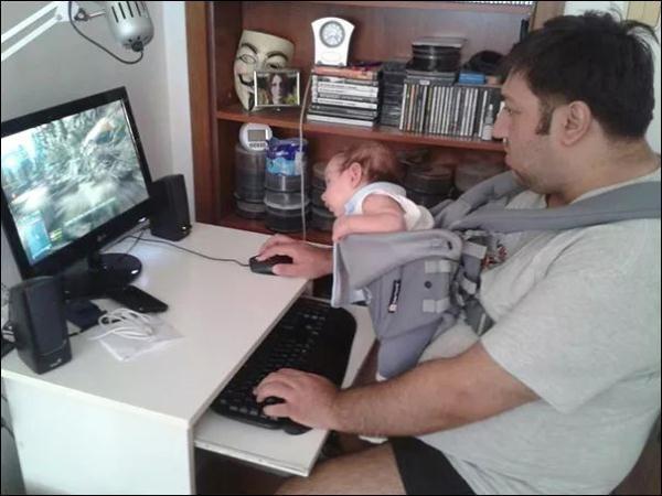 熊爸爸在家带娃！令无数妈妈窒息的操作