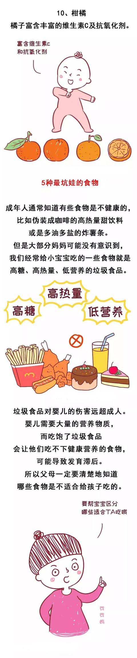 5种最坏的零食，10种最好的食物，你的宝宝吃对了吗？