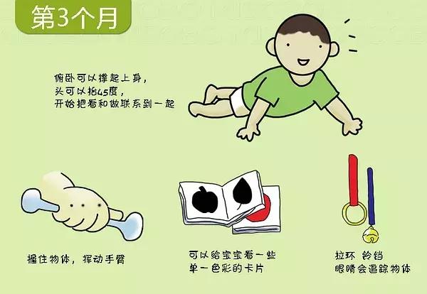 宝宝几个月会翻身、爬行？0-3岁宝宝的发育图谱，快来对照看看吧