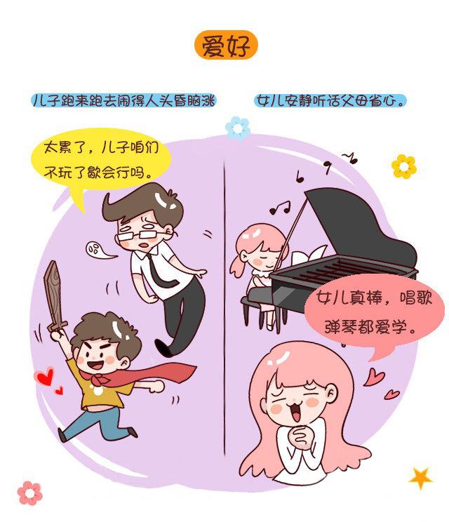 养儿子和养女儿的区别，戳中你的心了吗？