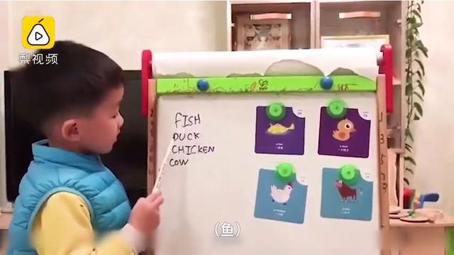 4岁男孩教英语走红网络：娃娃成才，就在妈妈的3句箴言里