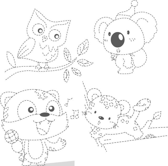 干货！适合三~六岁孩子画的简笔画线稿，让你的孩子从小喜欢绘画