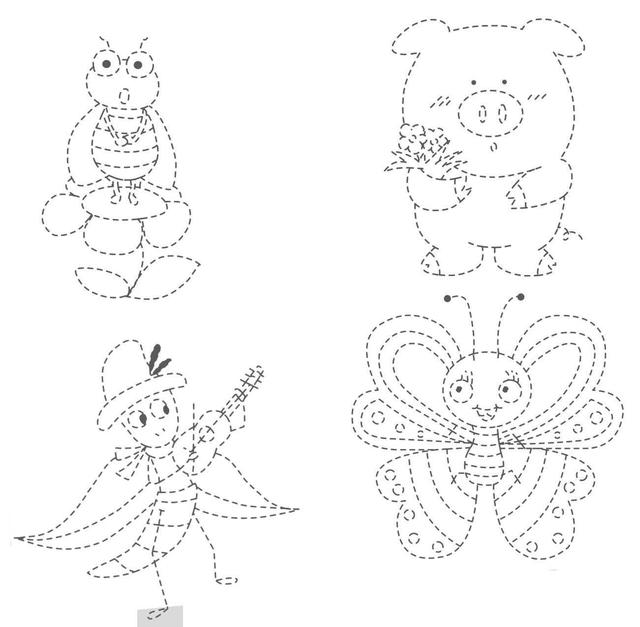 干货！适合三~六岁孩子画的简笔画线稿，让你的孩子从小喜欢绘画