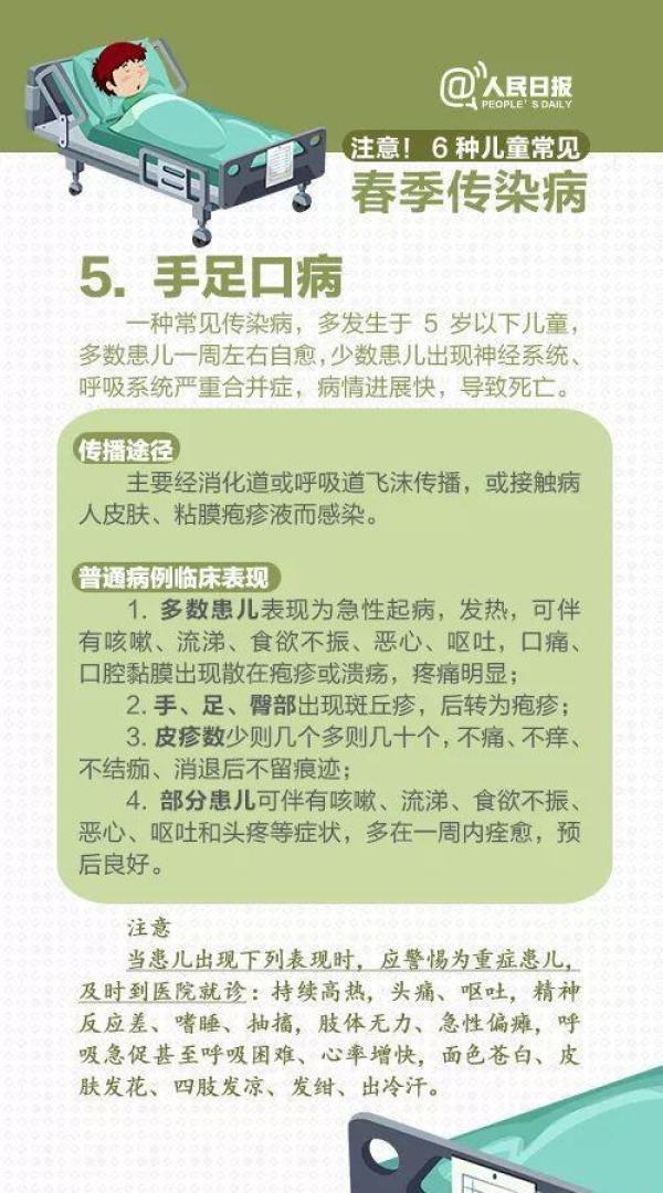 转给宝爸宝妈！儿童常见春季传染病，9图教你防患于未然