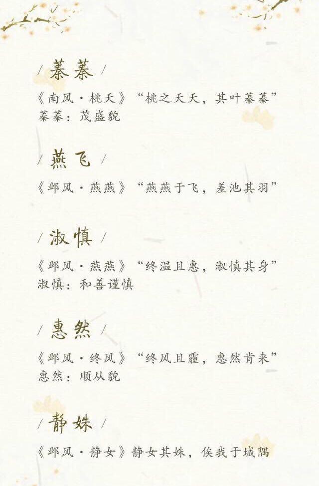 这些名字实在太美了，给宝宝起名可以参考了