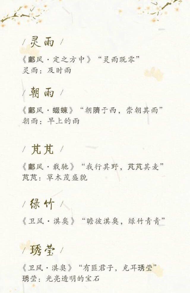 这些名字实在太美了，给宝宝起名可以参考了