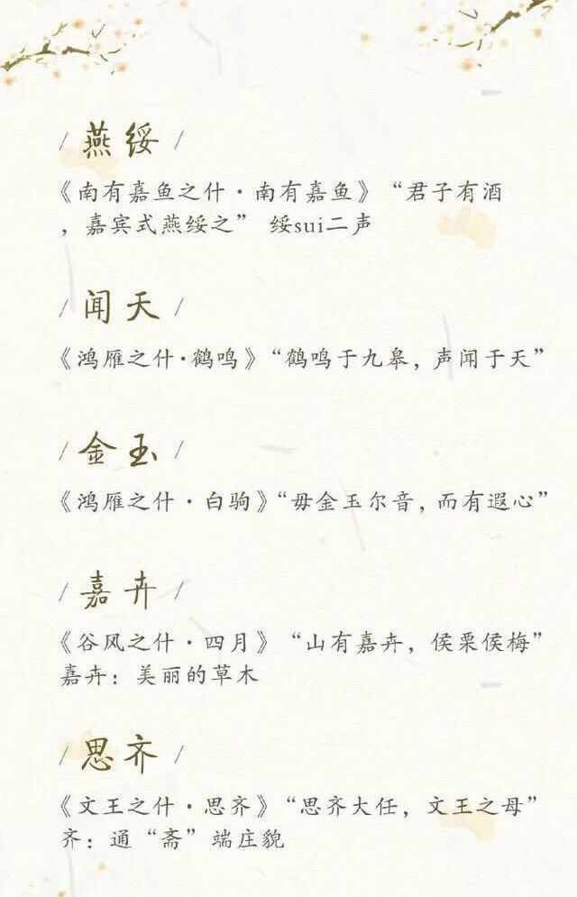 这些名字实在太美了，给宝宝起名可以参考了