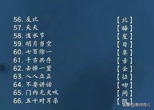 100条有趣的汉字字谜，生动灵活，家长收藏，孩子越练越聪明！