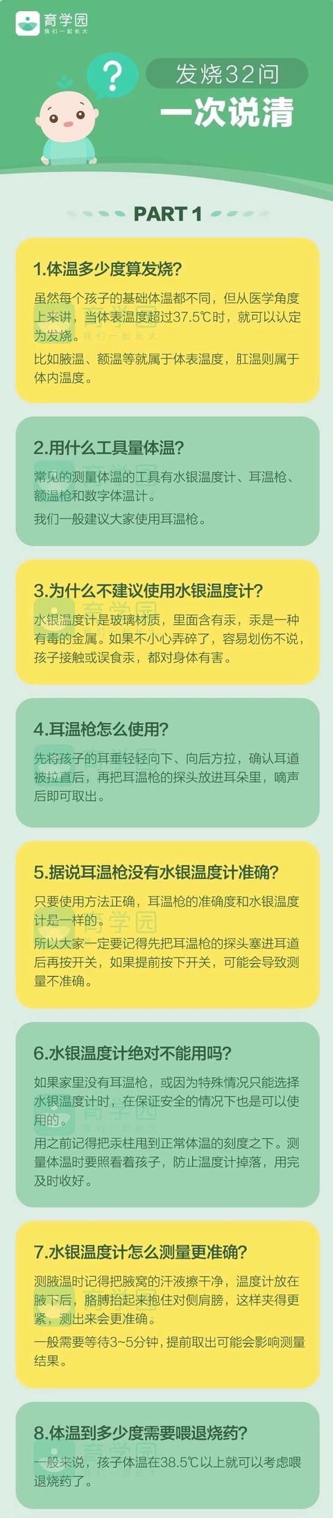 宝宝发烧，做错小心害了娃，这32个问题一定要知道！