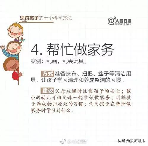 人民日报推荐十个惩罚孩子的科学方法，不同状况的熊孩子这样对付