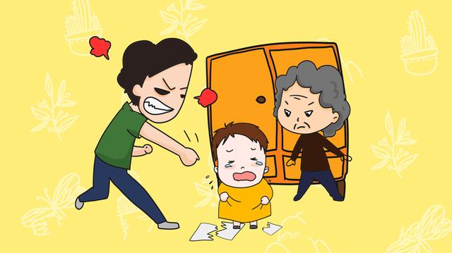 孩子当街撒泼哭闹时，妈妈和奶奶的做法，对比差异明显