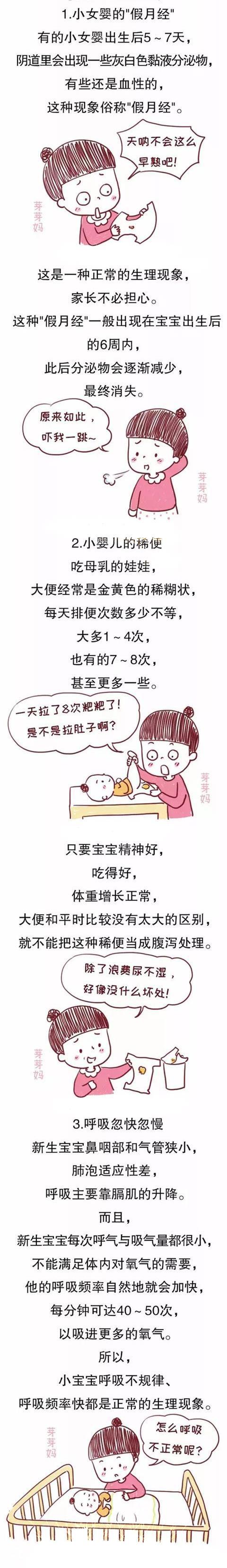 新生宝宝这些“异常”症状其实很正常，爸妈们别太紧张！