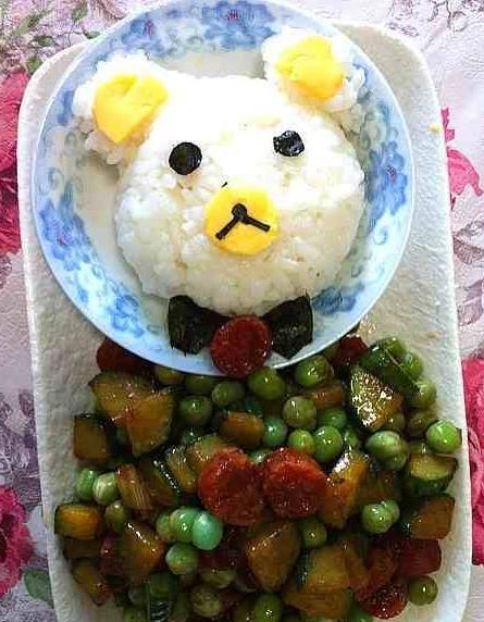 小熊饭团便当，好看又好吃，让宝宝爱上吃饭