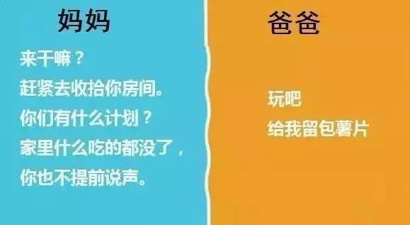 爸爸和妈妈的区别……无力反驳