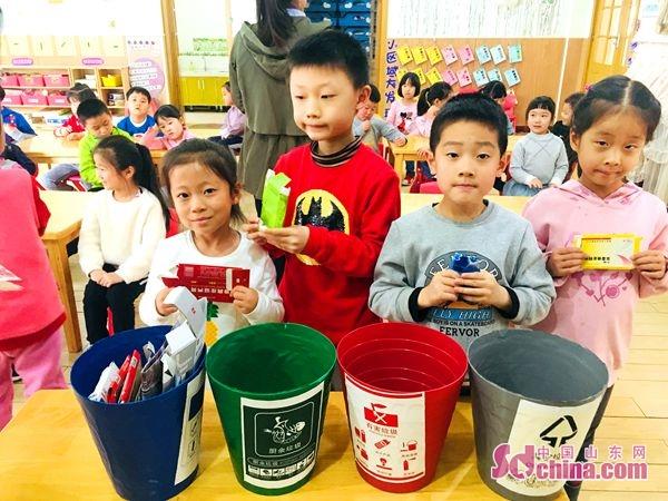 济南一幼儿园开展绿色环保主题活动