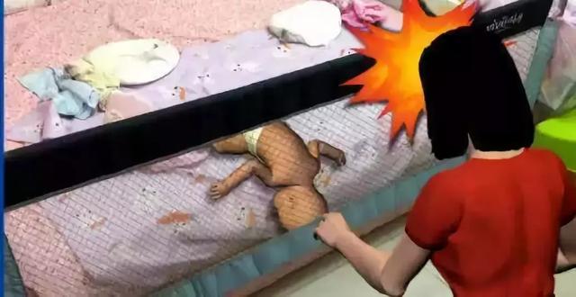 快拆！4岁女孩卡进床围，差点因窒息而死！