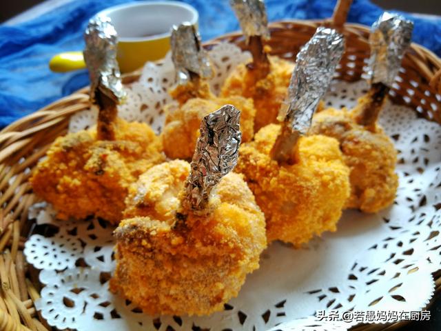 教你做比KFC还好吃的黄金鸡锤，外酥里嫩，不油炸，吃起来0负担