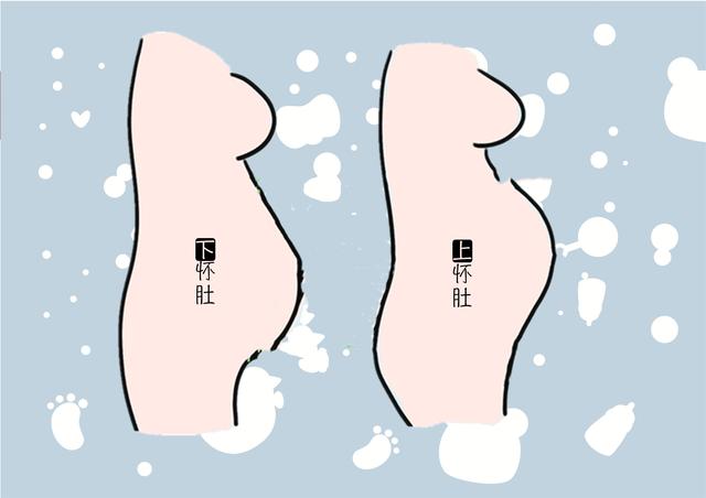 胎儿在宫内的位置，决定了孕肚的形状，上怀下怀有区别，风险不同