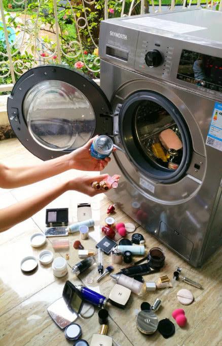 家长“心梗系列”：价值3万多的化妆品被娃放洗衣机里洗了