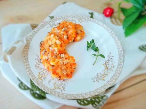 12M+南瓜奶酪软饼：宝宝辅食营养食谱菜谱