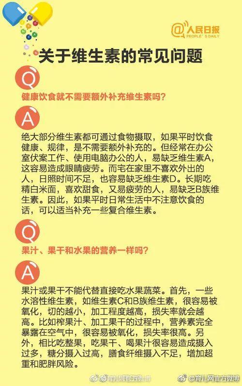 维生素不能随便吃！收好这份科学补充维生素指南~