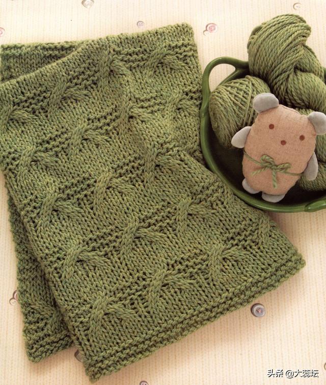 分享60款儿童毛毯/包被编织图，可爱又实用，宝妈们选一款织吧