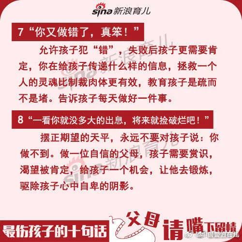最伤孩子的10句话 父母请嘴下留情！