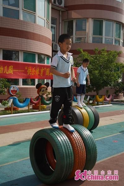 历城区郭店中心幼儿园举行“快乐体育”活动