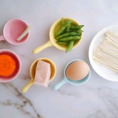 11M+杂蔬鸡蛋面条饼：宝宝辅食营养食谱菜谱