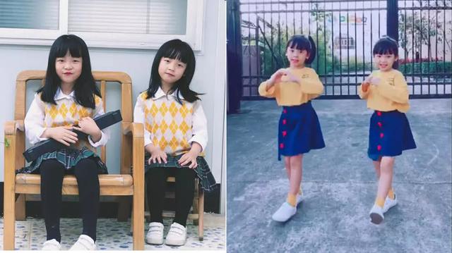 湖南7岁双胞胎女孩跳舞动作神同步，妈妈怀疑是心灵感应