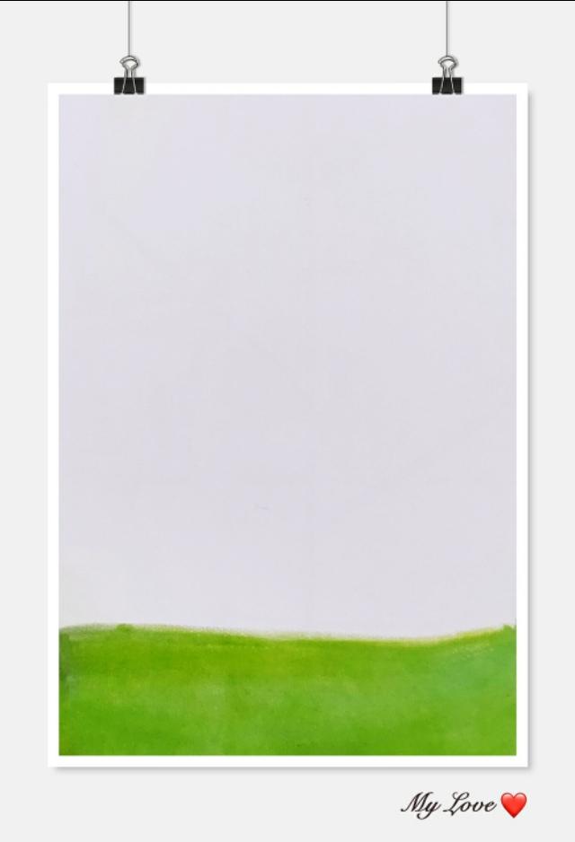 水粉简笔画——冷色调