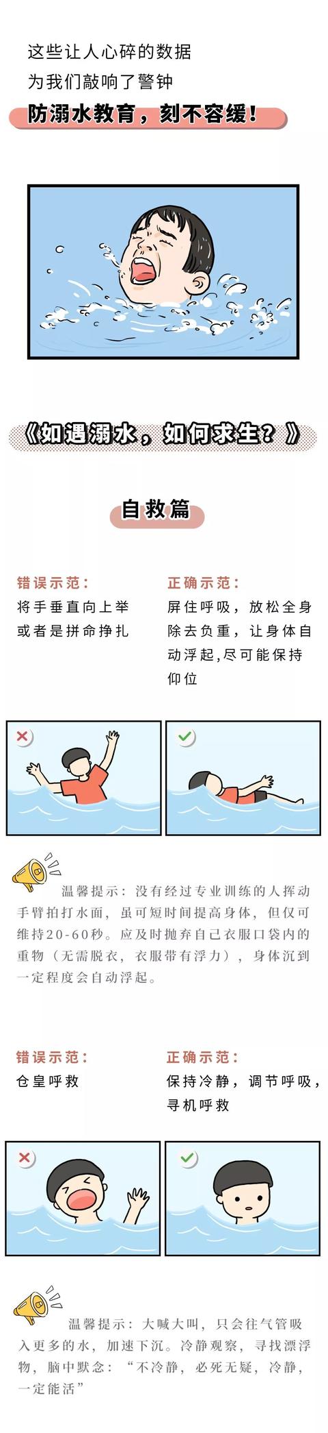 分享一个夏季溺水救命小技巧，希望所有人都学会但永远用不到！