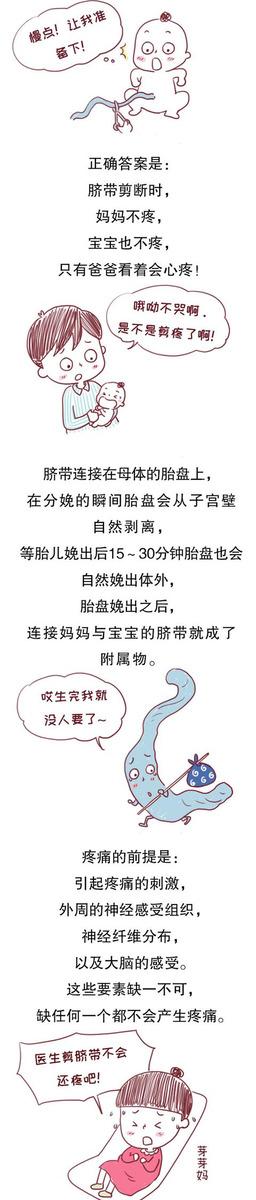 当剪断脐带时，到底是妈妈疼还是宝宝疼？答案有点出人意料