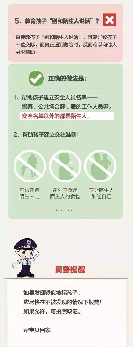 孩子走丢家长第一时间该怎么办？这份图请宝妈收藏好