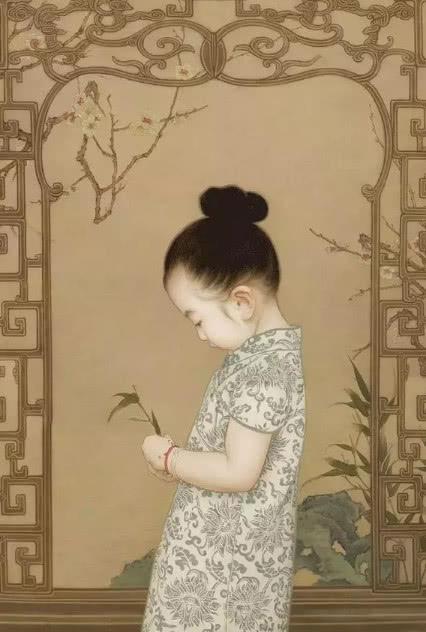 画女儿3年，爸爸把女儿画成中式小仙女，每天上万人等他晒娃