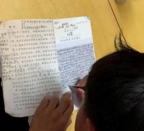 儿子写字潦草报了书法班，字体变的“行云流水”，爸爸看后气懵了