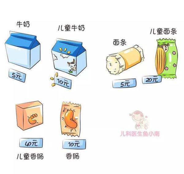 儿童牛奶儿童酱油并不适合宝宝，得对照这几点给宝宝买食物