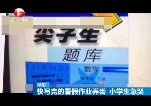 快写完的暑假作业被妈妈弄丢，小学生崩溃大哭，网友：肯定真丢了