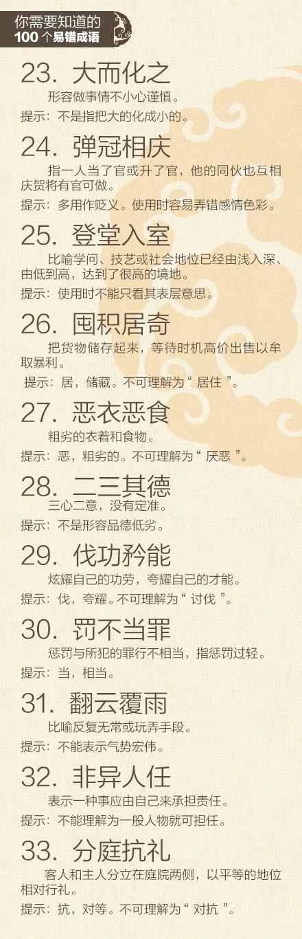 早教的100个易错成语，建议家长收藏！别让宝宝输在起跑线