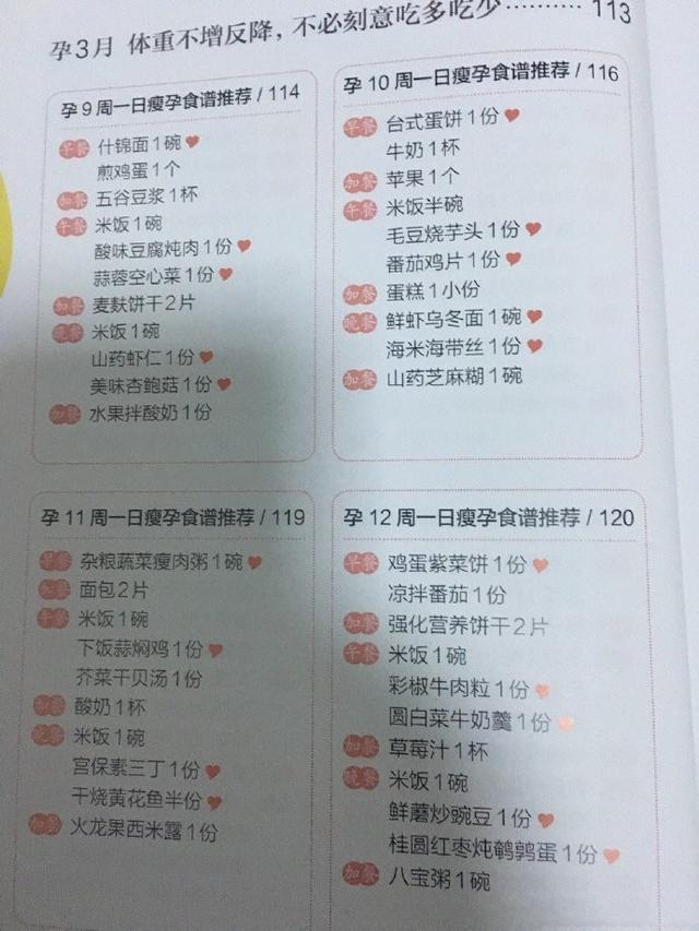 金牌月嫂分享：怀孕1～10个月瘦孕营养餐单，孕妈妈们收藏吧
