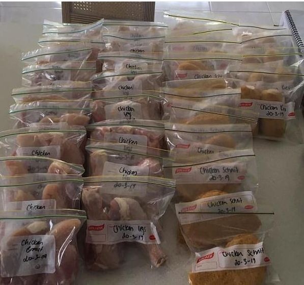最有计划的妈妈，临产前为家人准备了足够70顿饭的食材