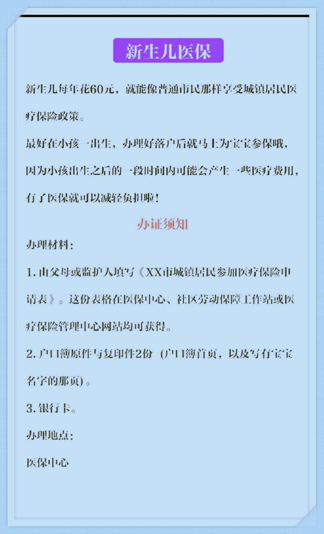 “爸爸妈妈，别搞砸我的人生”！宝宝出生后要办的5张人生通行证