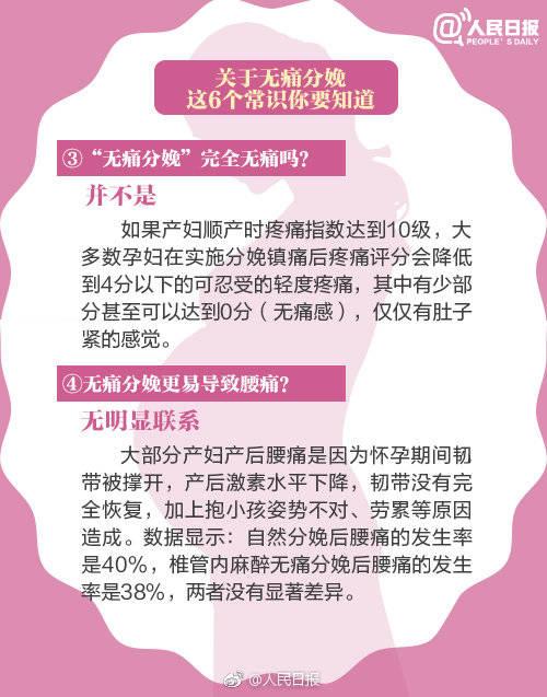无痛分娩知识，太重要了，这6个常识你一定要懂！
