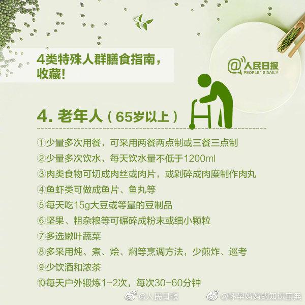 孕妈、婴儿、学龄前儿童、老年人……膳食平衡一览表，建议收藏