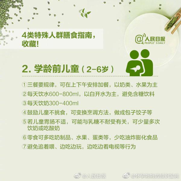 孕妈、婴儿、学龄前儿童、老年人……膳食平衡一览表，建议收藏